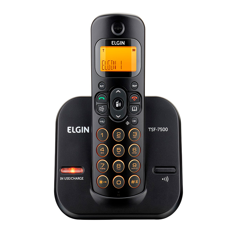 Telefone Sem Fio Elgin Tsf7500 - Dect6.0 Teclado Iluminado, Identificador De Cham