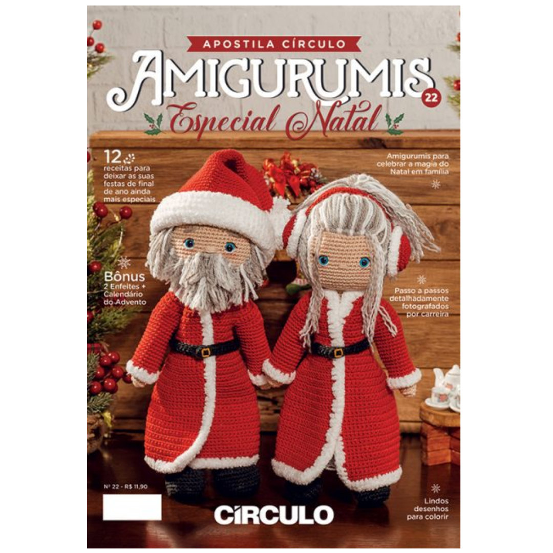 Deixe o seu Natal ainda mais especial com as peças de Amigurumi Especial de  Natal da Circulo. Compre já!