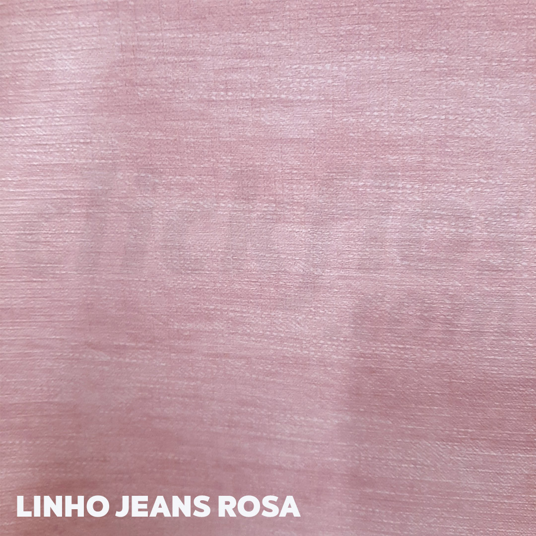 Sintético Linho Jeans 0.9mm cor Rosa med. 0,50 x 1,40 m