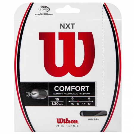 Corda de Tenis Wilson NXT Comfort Preta 1.30MM SET Individual