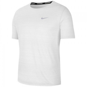 Camiseta Nike DRI FIT Miler TOP SS Branca