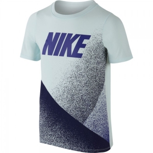 Camiseta Nike DRY Tee SS Carbon Infantil Azul