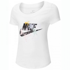Camiseta Nike Sportswear Infantil Feminina Branca