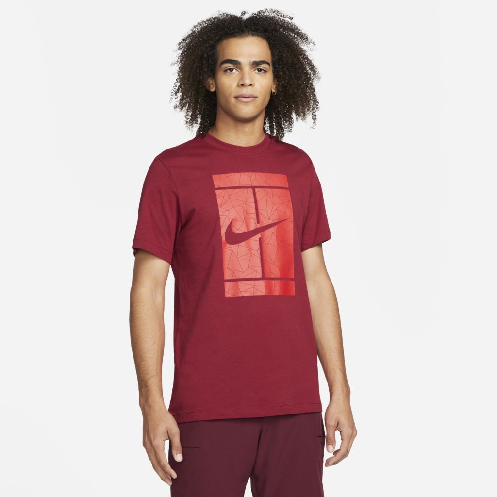 Camiseta Nike Court Logo Vermelha