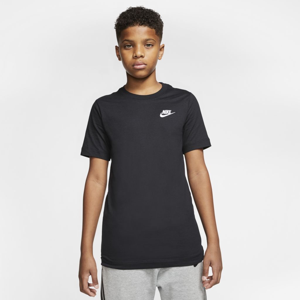 Camiseta Nike Futura Sportswear Infantil Preta