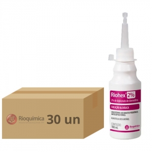 Clorexidina Riohex 2% Alcóolico Rioquímica - Kit com 30