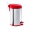 Lixeira Inox Com Pedal 5 Litros Tampa Vermelha Ref:3048/212 - Brinox