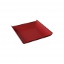 Prato Quadrado Casual Pequeno Vermelho Em Polietileno Ref:10536/0465 - Coza