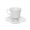 Xicara De Chá Com Pires Em Porcelana 200ml Prisma Branca - Schmidt