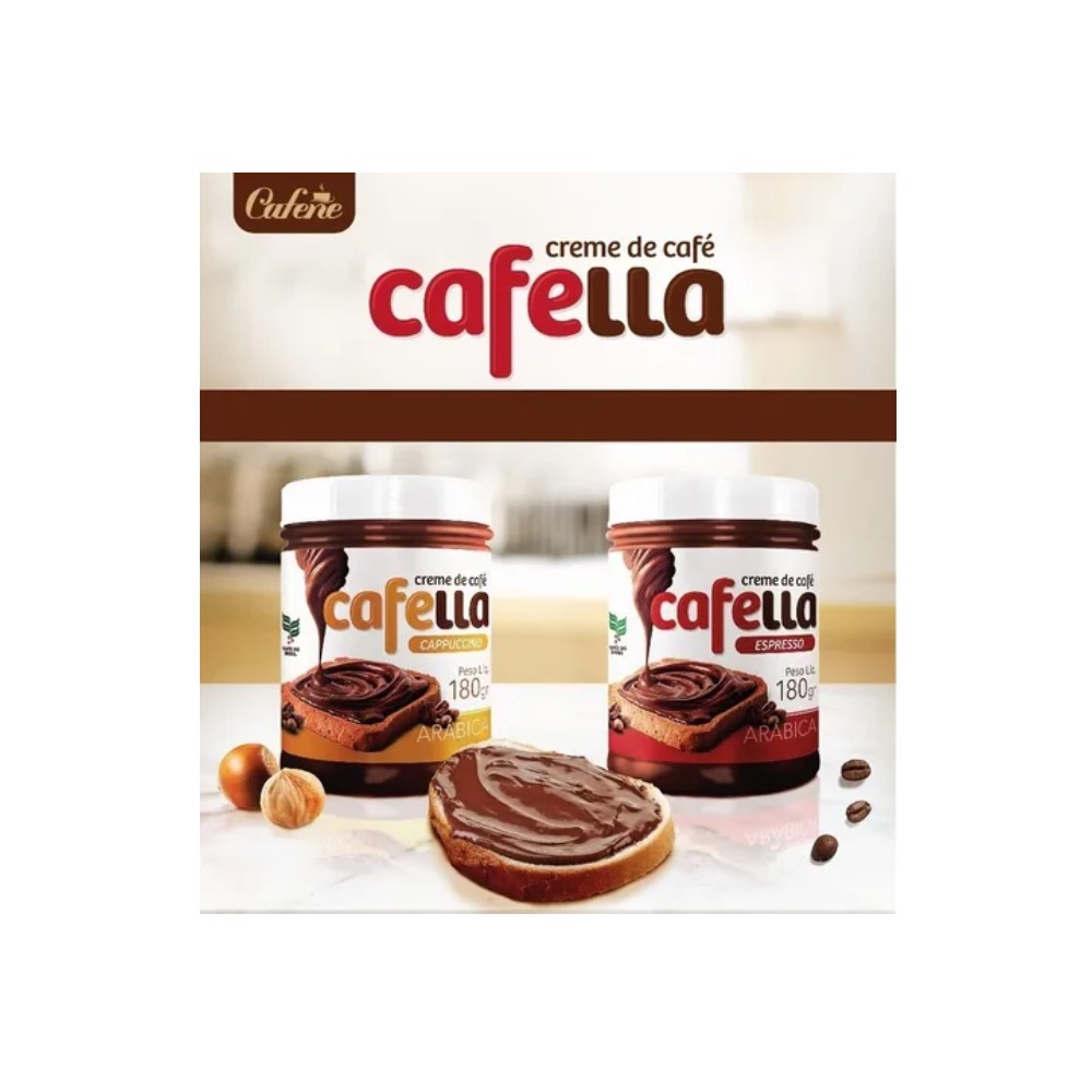 Creme De Café Cafélla Cappuccino Pote 180g Ref:755 - Coffee Beans