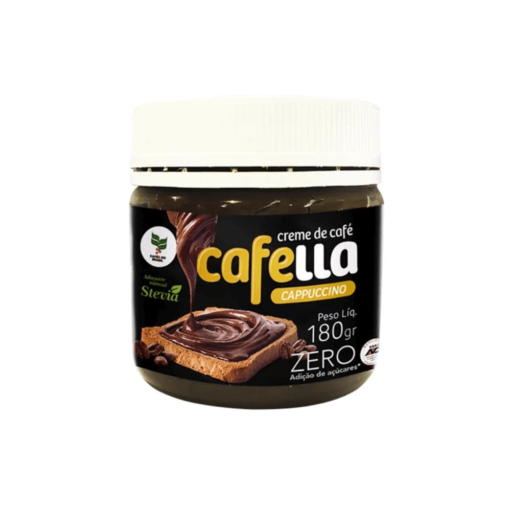 Creme De Café Cafélla Cappuccino Zero Pote 180g Ref:735 - Coffee Beans