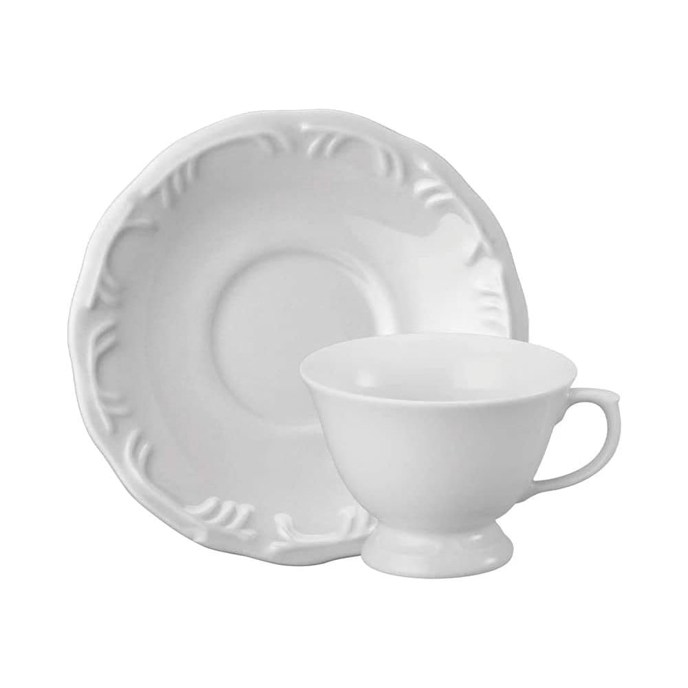 Xícara Chá Em Porcelana 20 Com Pé Pomerode Branca Ref:114.004.020.0000 - Schmidt