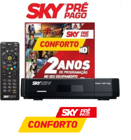 RECEPTOR DE TV VIA SATELITE SKY CONFORTO HD ZAPPER - ETRS56/