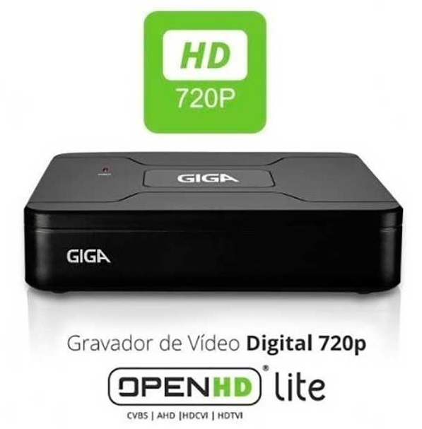 DVR GIGA SECURITY OPEN HD LITE 720P 4 CANAIS - GS0082