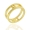 anel números romanos dourado