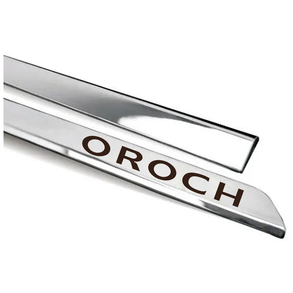 Friso Inferior Cromado Slim Personalizado Oroch 4Portas