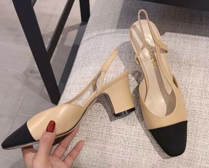 SAPATO CHANEL SLINGBACK BICOLOR **OUTLET**