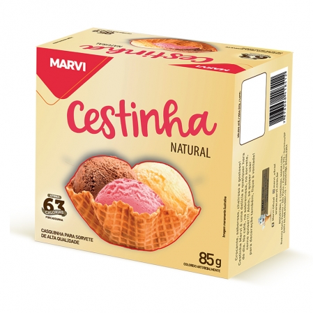 CASQUINHA DE CESTINHA  85G MARVI