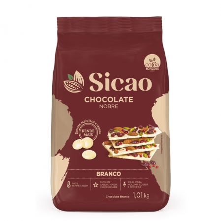 CHOCOLATE BRANCO GOTAS 1,01KG SICAO
