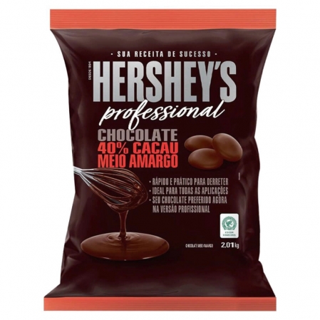 CHOCOLATE PROFESSIONAL MEIO AMARGO GOTAS 2,01KG HERSHEYS