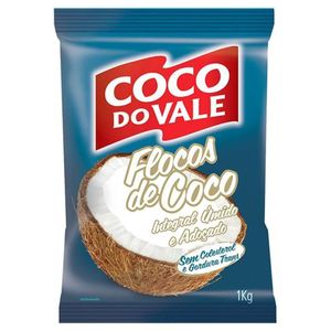 FLOCOS ÚMIDO ADOCICADO COCO DO VALE 1KG