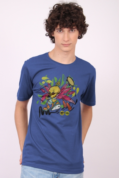 Camiseta Looney Tunes Piu-Piu Esos - Azul