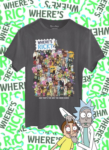 Camiseta Rick And Morty Onde Está o Rick? S02E04