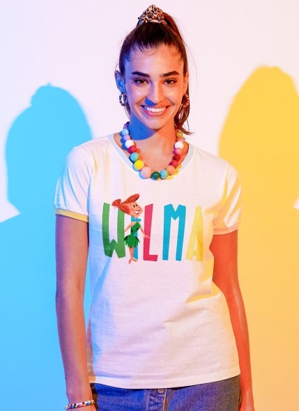 Camiseta Ringer Feminina Os Flintstones Wilma