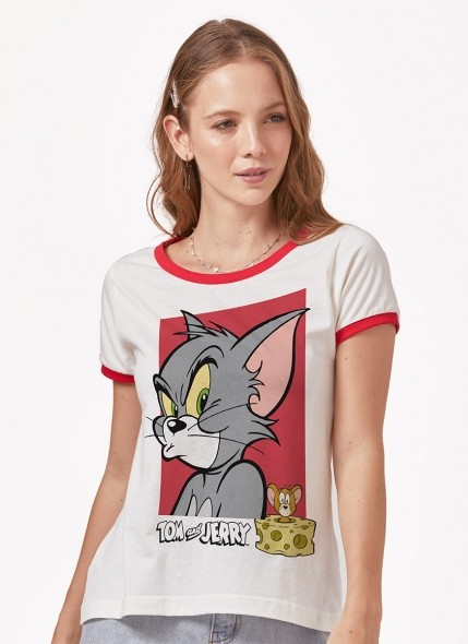 Camiseta Ringer Tom e Jerry