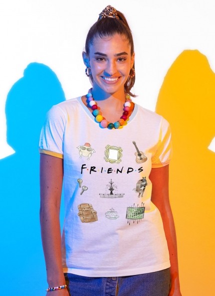 Camiseta Ringer Tricolor Friends Elements