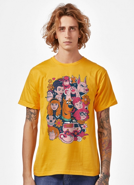 Camiseta Scooby! Personagens Tropicais