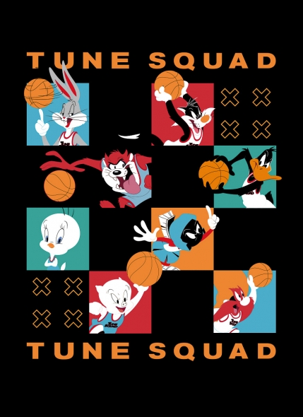 Camiseta Space Jam Tune Squad Quadrinhos