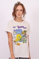 Camiseta Looney Tunes Piu-Piu Bigod - Off-White