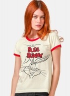 Camiseta Ringer Looney Tunes Bunny Wink Wink