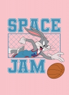 Camiseta Ringer Space Jam Pernalonga Basket