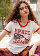 Camiseta Ringer Space Jam Taz Basket