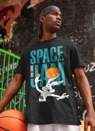 Camiseta Space Jam Pernalonga P&B