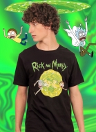 Combo 3 Rick And Morty Camiseta Saindo Portal + Caneca