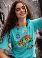 T-shirt Space Jam Planetas