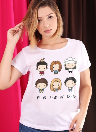 Impresión Contaminado sopa Camiseta Friends Integrantes Mini
