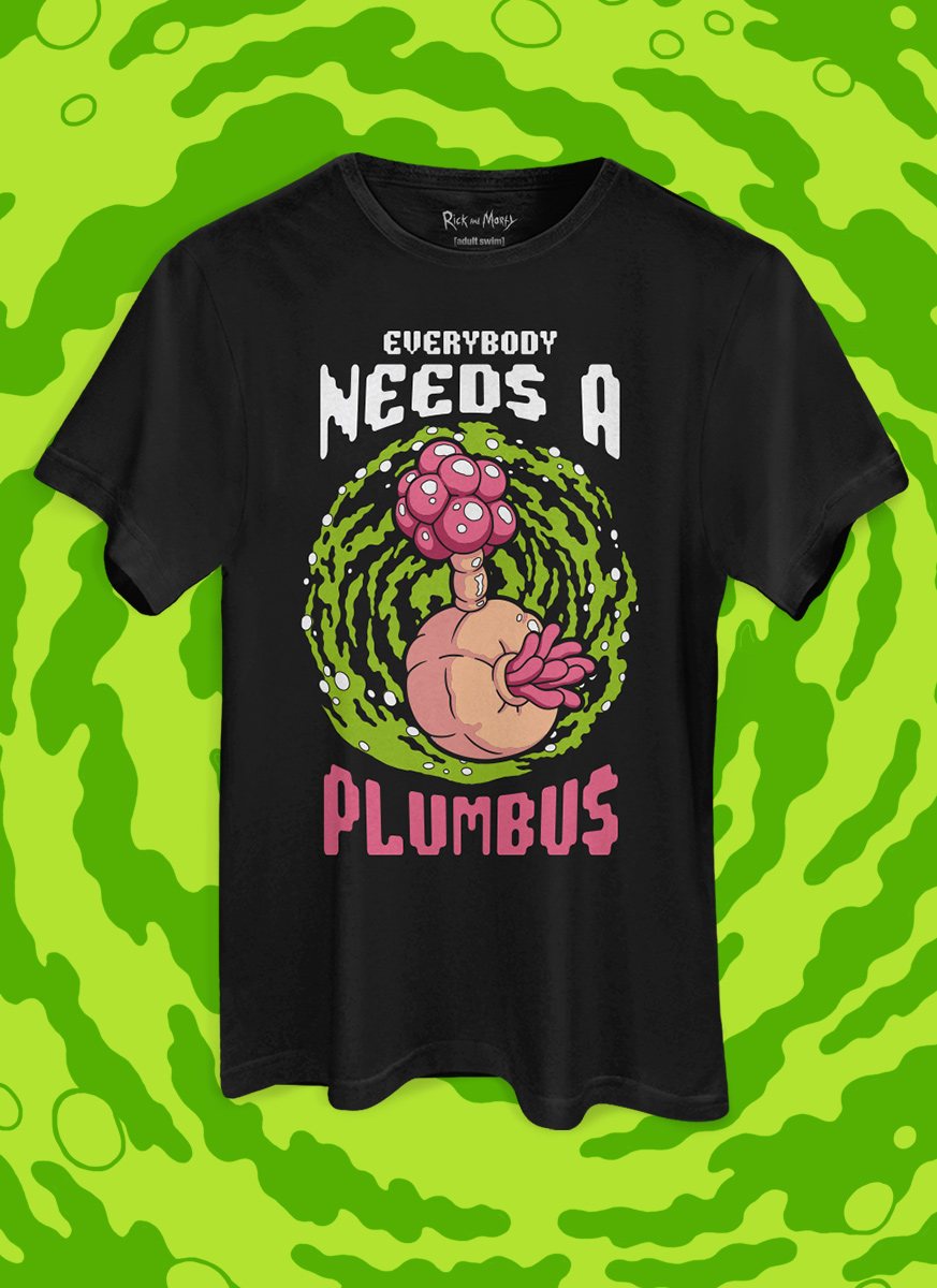 Camiseta Rick And Morty Plumbus S02E08