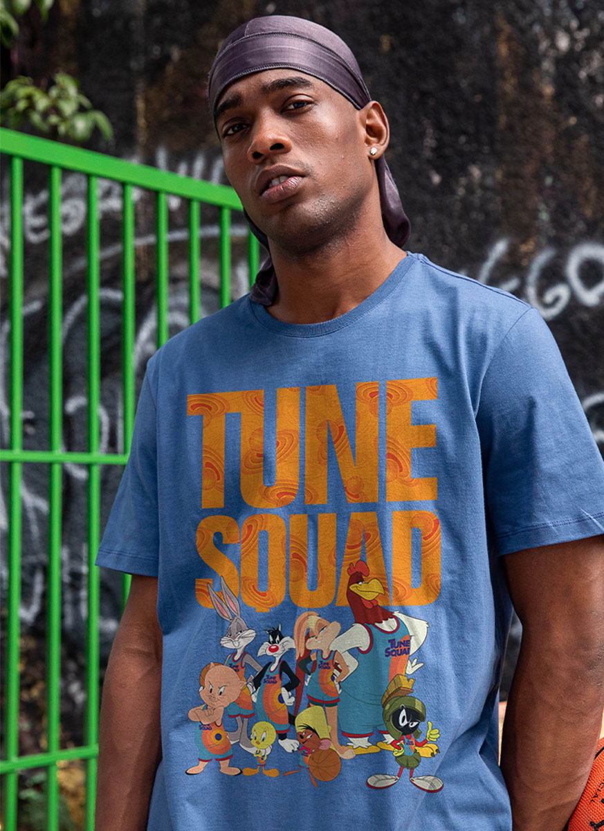 Camiseta Space Jam Tune Squad Personagens
