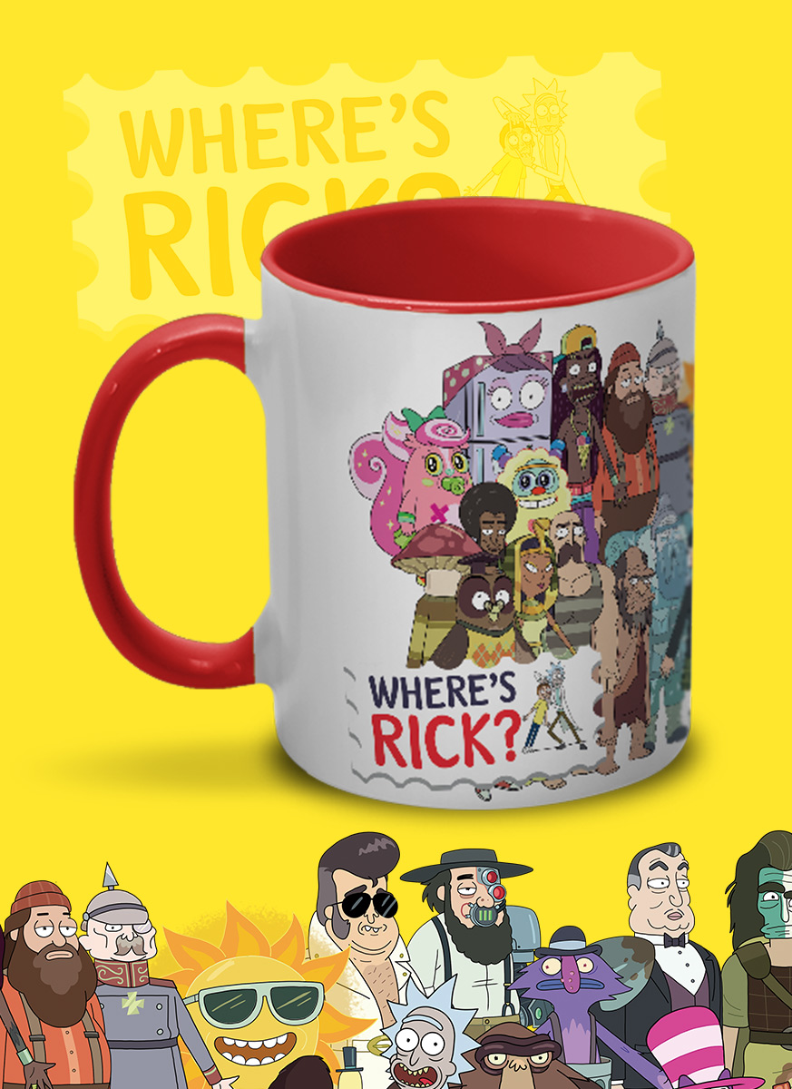 Caneca Rick and Morty Onde está o Rick? S02E04