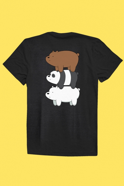 Camiseta Ursos Sem Curso Pardo, Panda e Polar