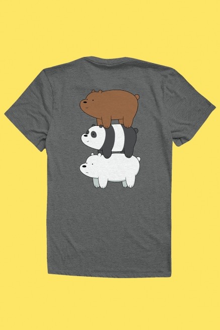 Camiseta Ursos Sem Curso Pardo, Panda e Polar