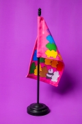 Bandeira de Mesa Ursos sem Curso Pride Stack Goals
