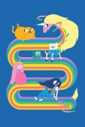 Camiseta Infantil Hora de Aventura Lady Íris Rainbow