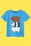 Camiseta Infantil Urso Sem Curso Pardo, Panda e Polar