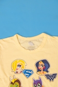 Camiseta Manga Longa Infantil Super Girls Ícones