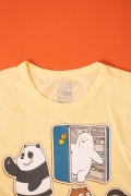 Camiseta Manga Longa Infantil Ursos sem Curso Stickers